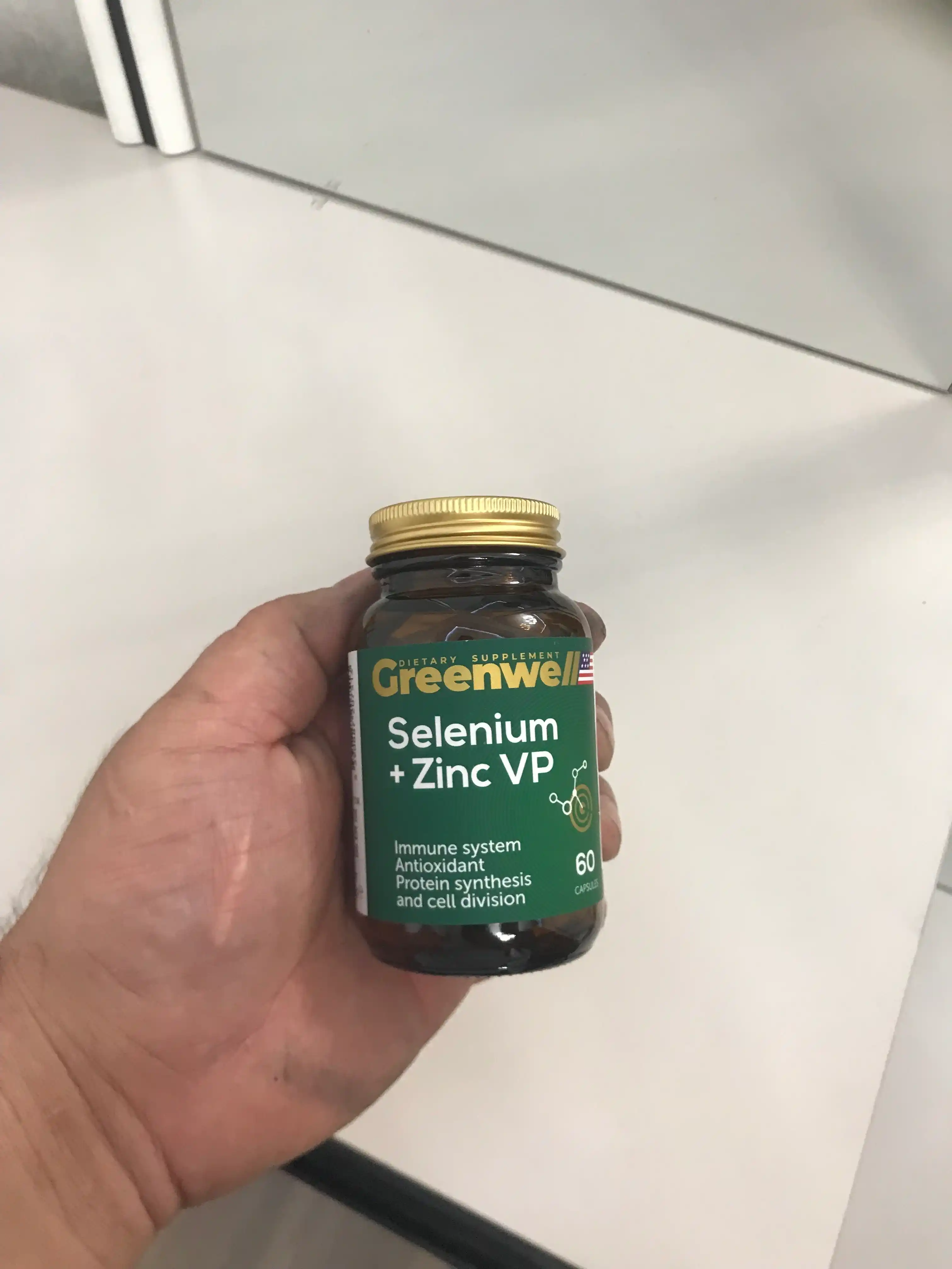 Цинк + Селен витамины, БАД для иммунитета, 60 капсул, Greenwell