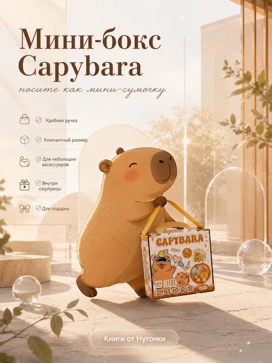 Сюрприз бокс Куроми, Хелло Китти, Капибара, подарочный набор для девочек, сундучок с ручкой