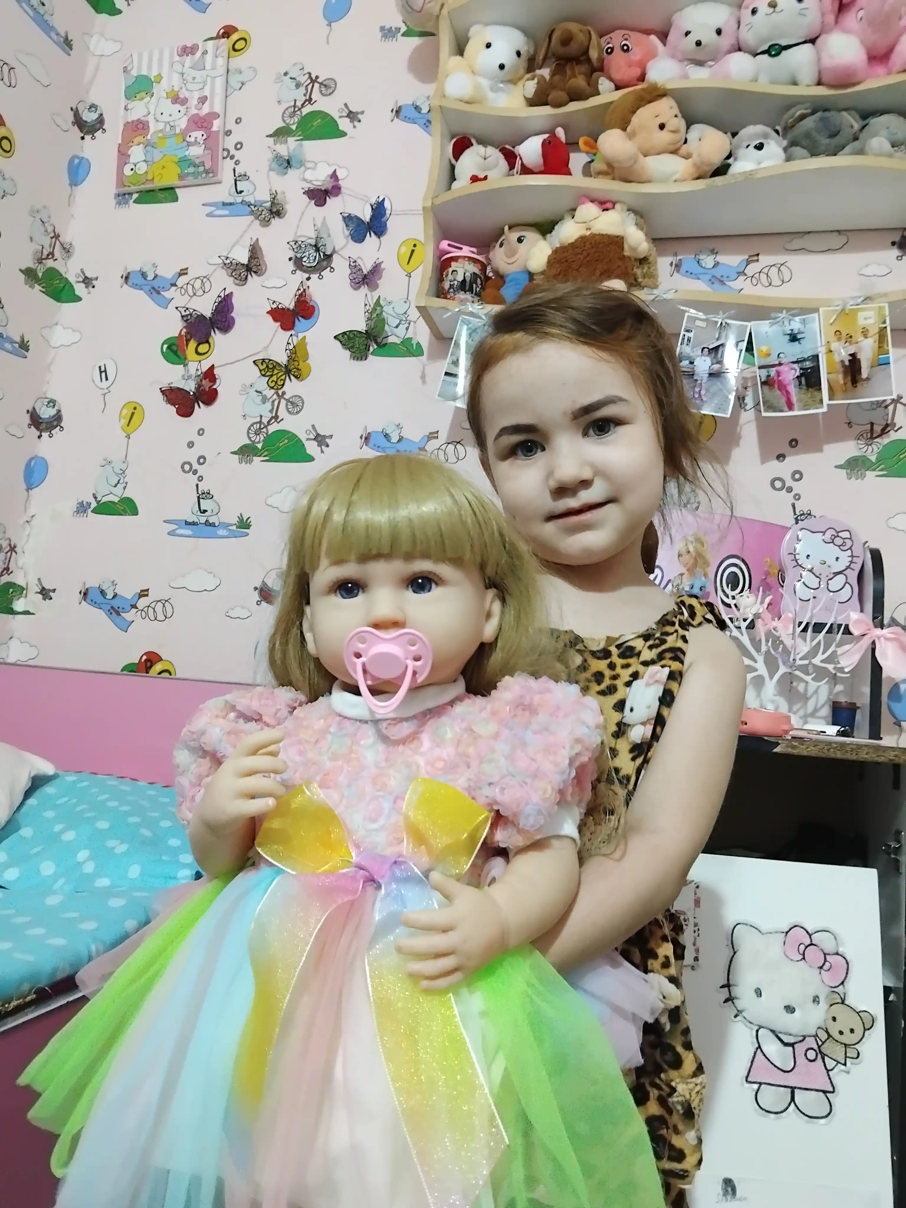 Кукла Реборн для девочек, 50 см, силиконовая