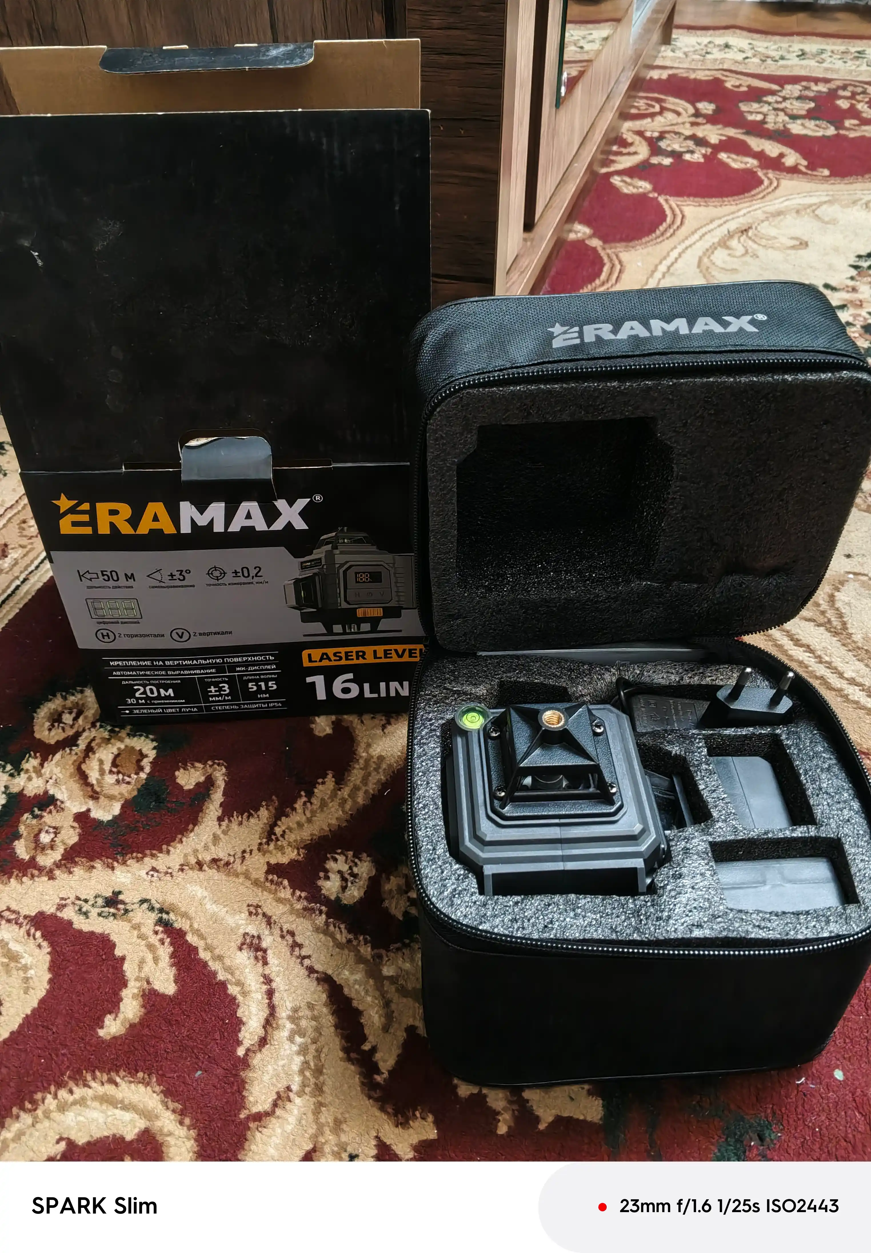 Лазерный уровень Eramax, профессиональный, 16 линий, 4D, строительный, 360°