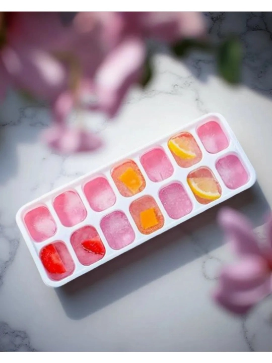 Силиконовая форма для льда с крышкой, 14 ячеек