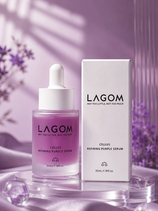 LAGOM Cellus Refining Purple Serum 35 ml – yuz uchun tiklovchi serum