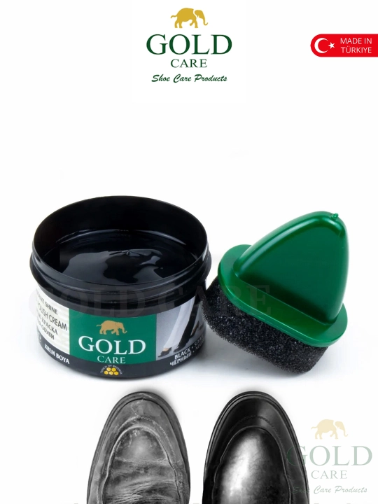 Poyabzal krem-bo'yoq, oyoq kiyim bo'yoq, tufli bo'yoq, 50 ml, GOLD CARE - 