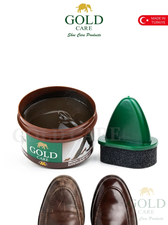 Poyabzal krem-bo'yoq, oyoq kiyim bo'yoq, tufli bo'yoq, 50 ml, GOLD CARE - 