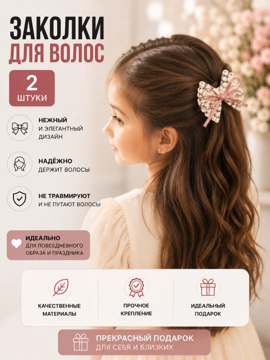 Qizlar uchun soch bantlari, bogʻlamlari va qistirgichlari