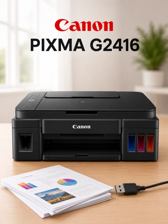 Canon PIXMA G2416 — uy va ofis uchun uzluksiz siyoh uzatish tizimiga ega tejamkor MFP