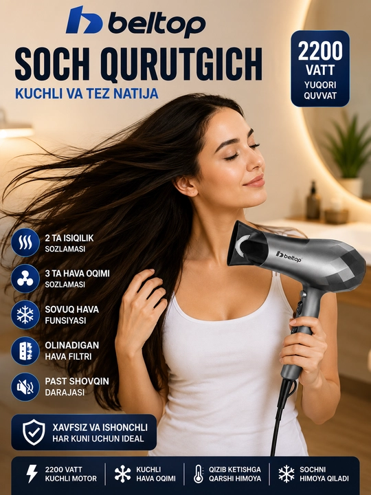Beltop 2200 Vt professional soch quritgich