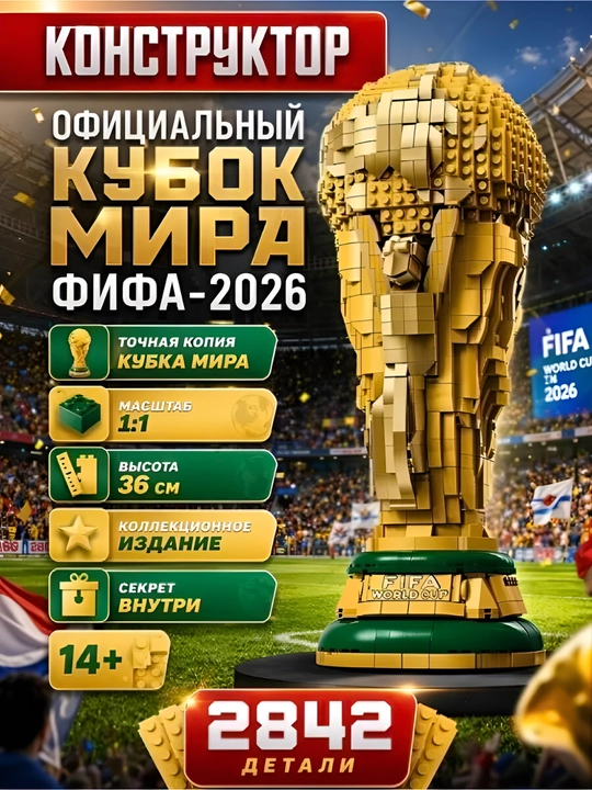 Конструктор лего. Фифа кубок мирового чемпионата.2842 деталей - 
