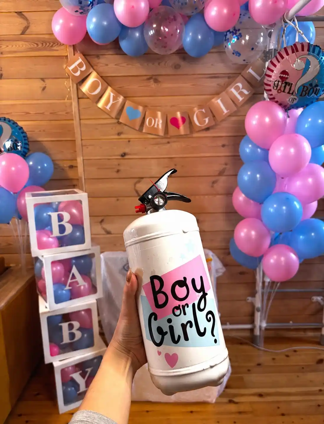 Gender Party uchun rangli tutunli o‘t o‘chirgich, 1 litr