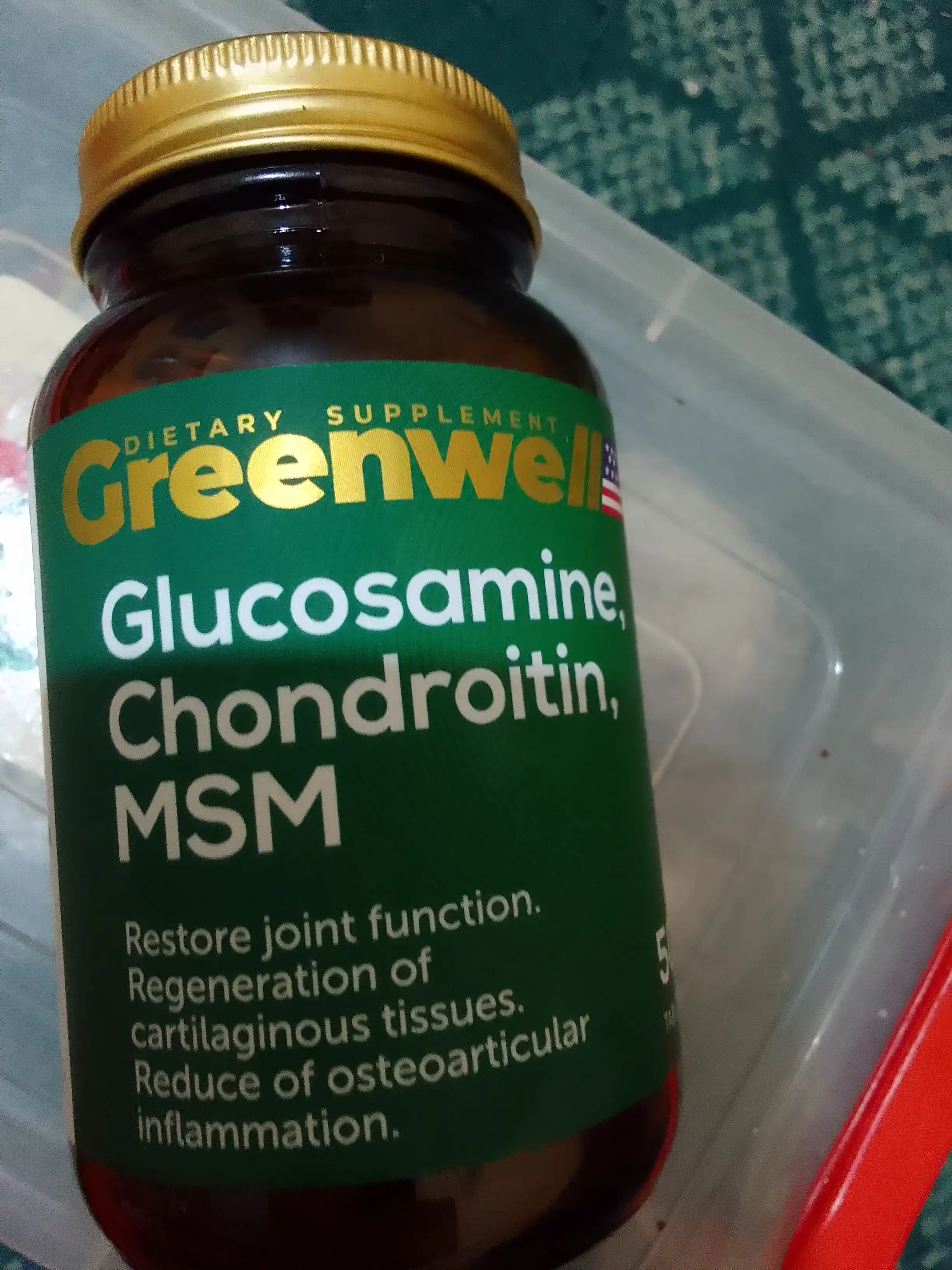 Greenwell Glucosamine, Chondroitin, MSM – здоровье суставов и подвижность