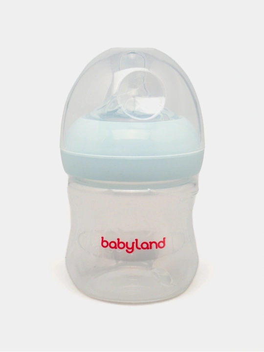 BabyLand tabiiy silikonli butilka, chaaloqlarni ovatlantirish uchun,125, 260 ml hajmli