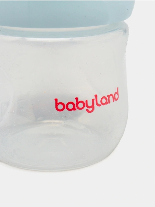 BabyLand tabiiy silikonli butilka, chaaloqlarni ovatlantirish uchun,125, 260 ml hajmli