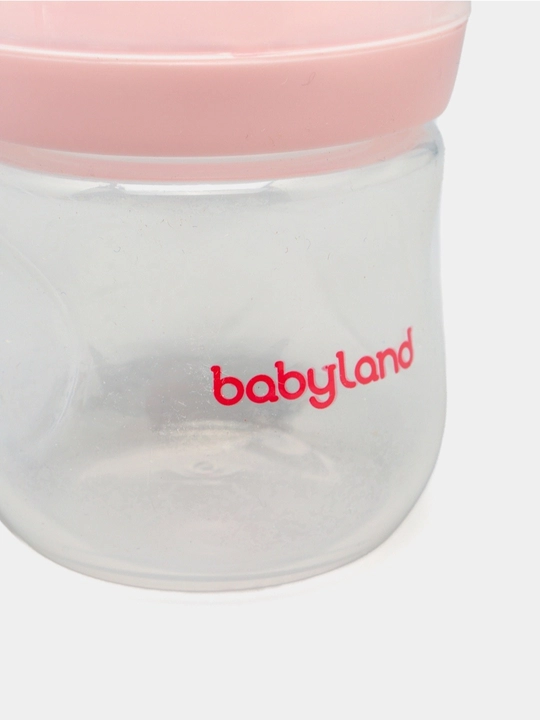 BabyLand tabiiy silikonli butilka, chaaloqlarni ovatlantirish uchun,125, 260 ml hajmli