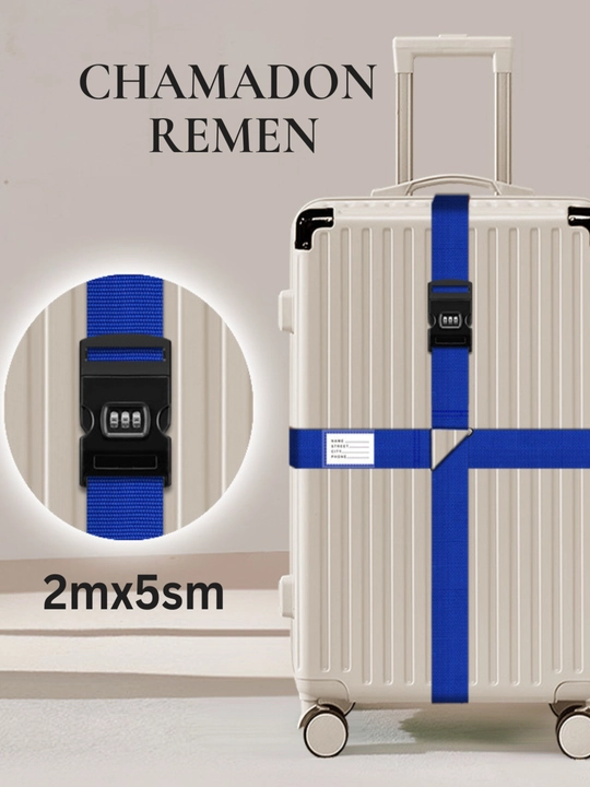 Chamadon va sumka remen,chamadon remen qulfli remen, yuk uchun himoya kamari, qulfli kamar - 