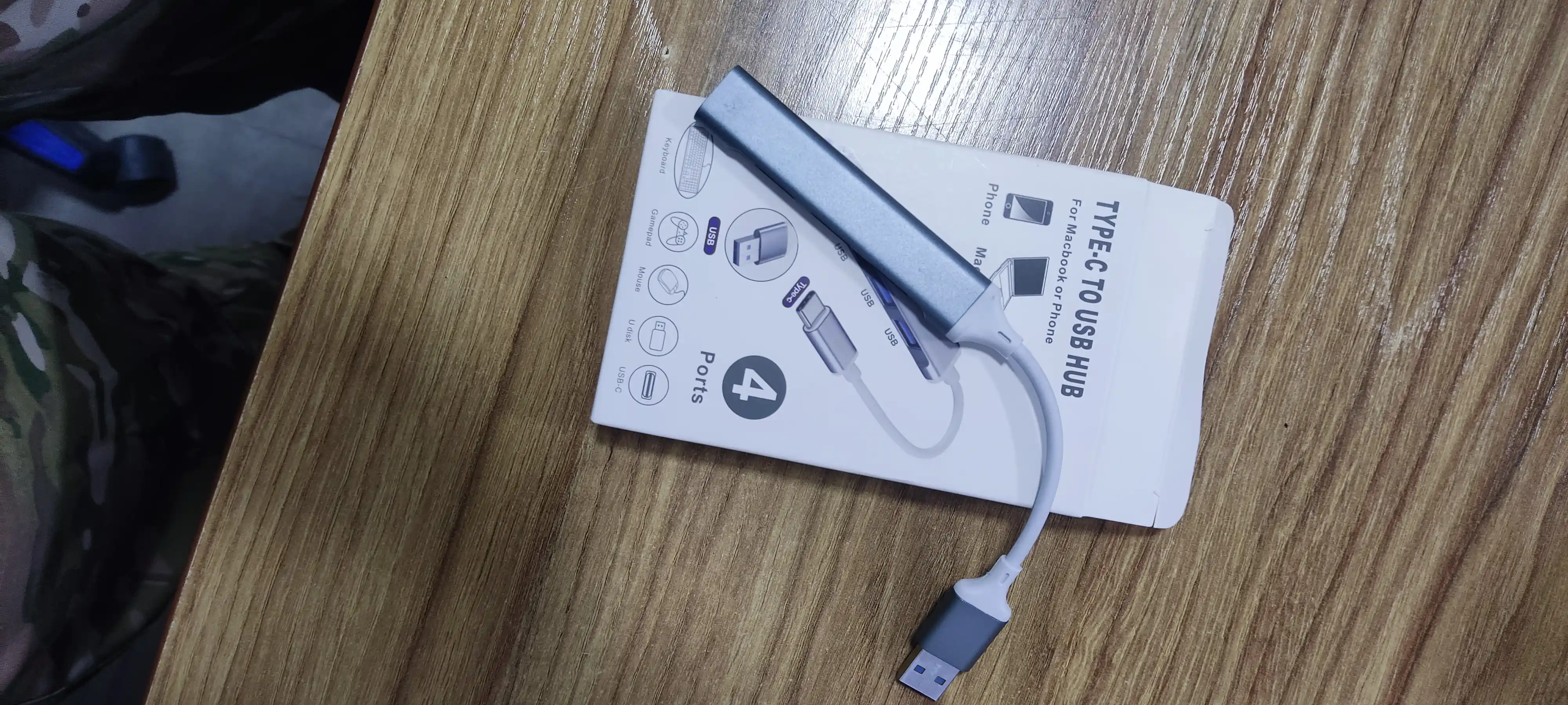 4 portli USB HUB 3.0 Type-C Hub konsentratori, USB porti