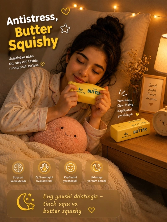 Антистресс мягкие игрушки Butter Squish