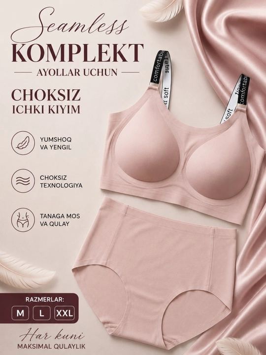 Комплект нижнего белья для женщин, женское нижнее белье, комплект женского белья - 