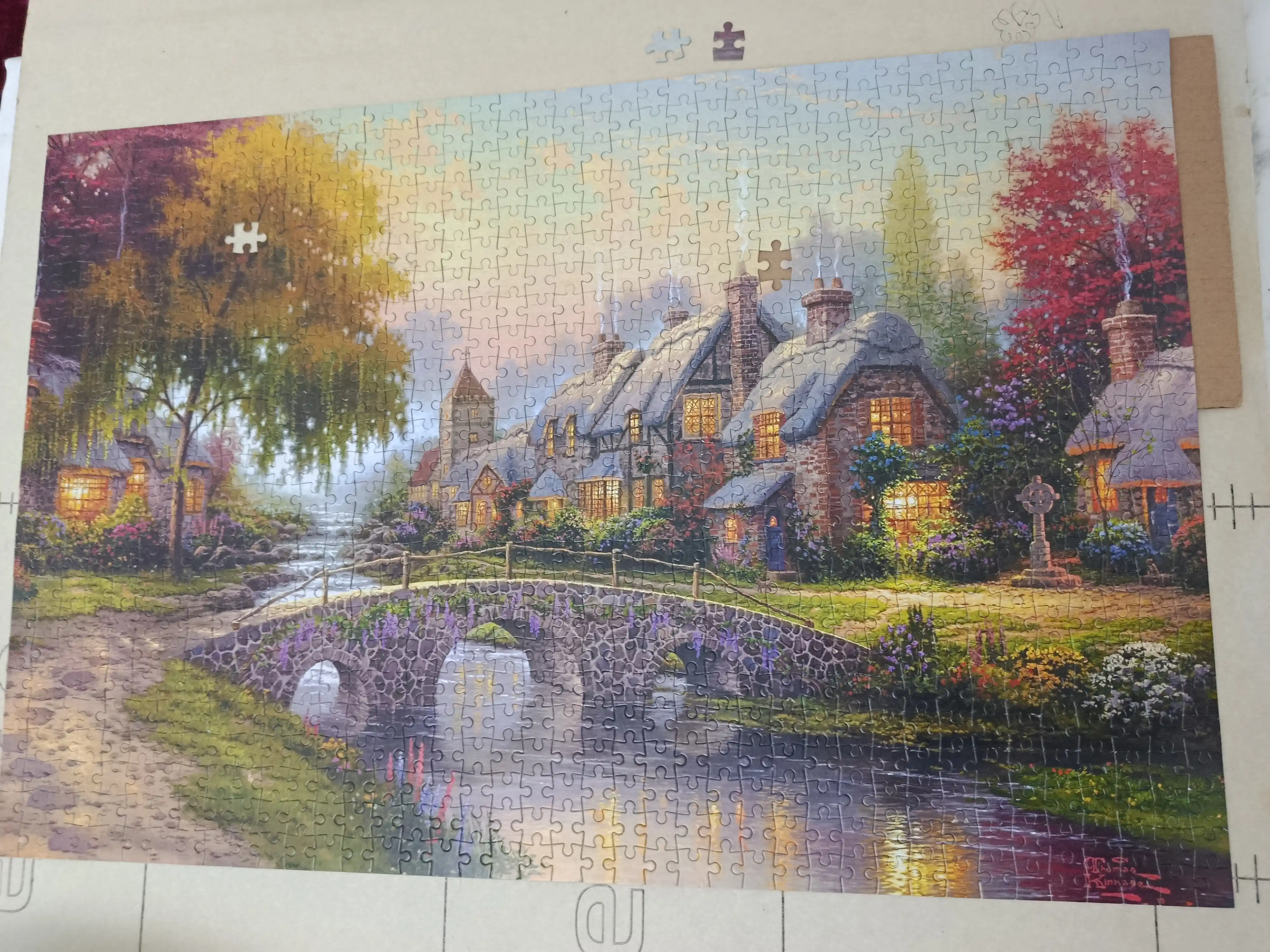 1000 donalik “Puzzle” – 50x75 sm, kattalikdagi mantiqiy rivojlantiruvchi o‘yin