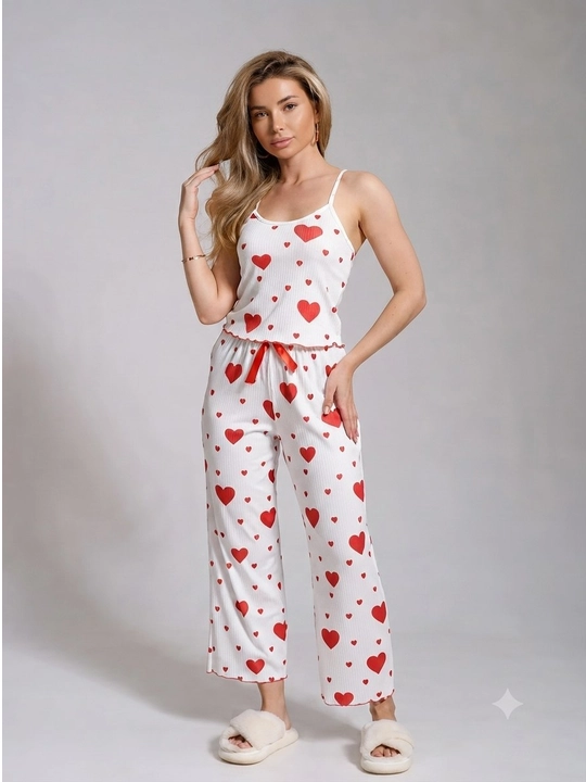 Ayollar pijamasi ayollar uchun qulay va chiroyli tungi pijama, shimli toʻplam - 