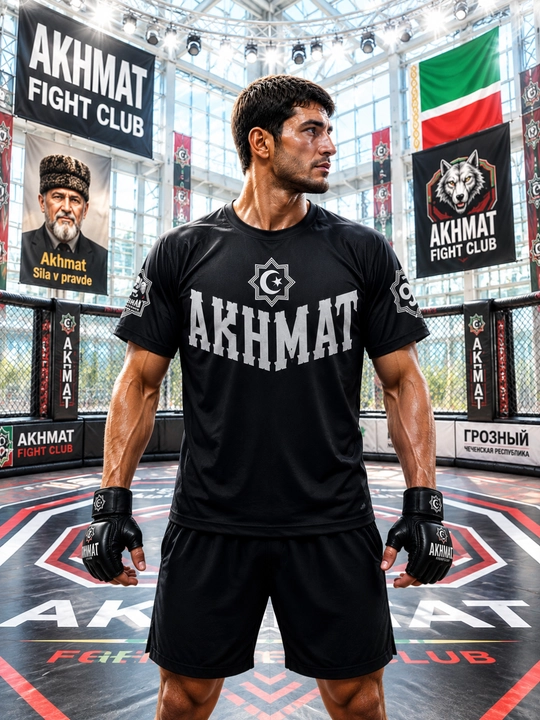 Мужская спортивная футболка AKHMAT Fight Club - 