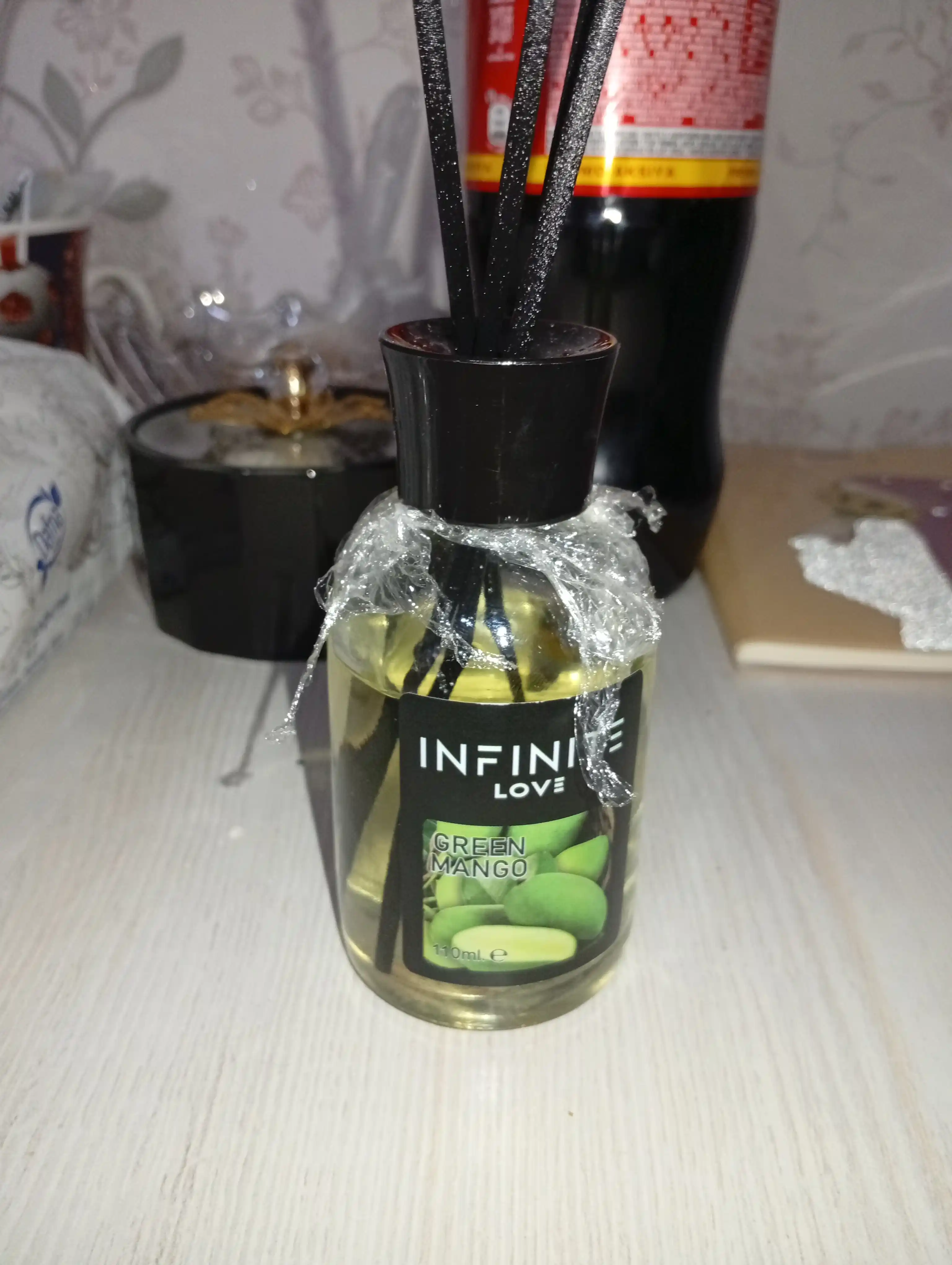 Аромадиффузор для дома с палочками INFINITE LOVE Green Mango, 110 мл
