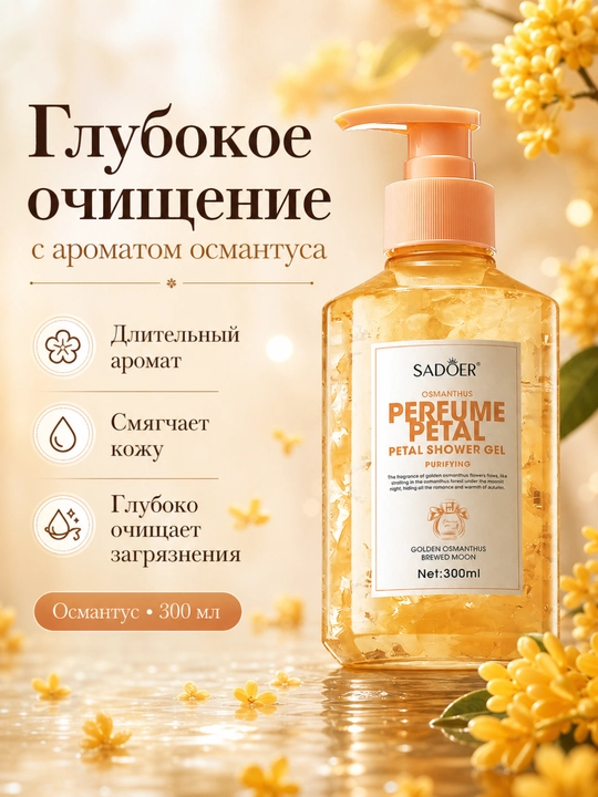 Dush geli SADOER osmantus hidi va yaproqchali 300 ml - 