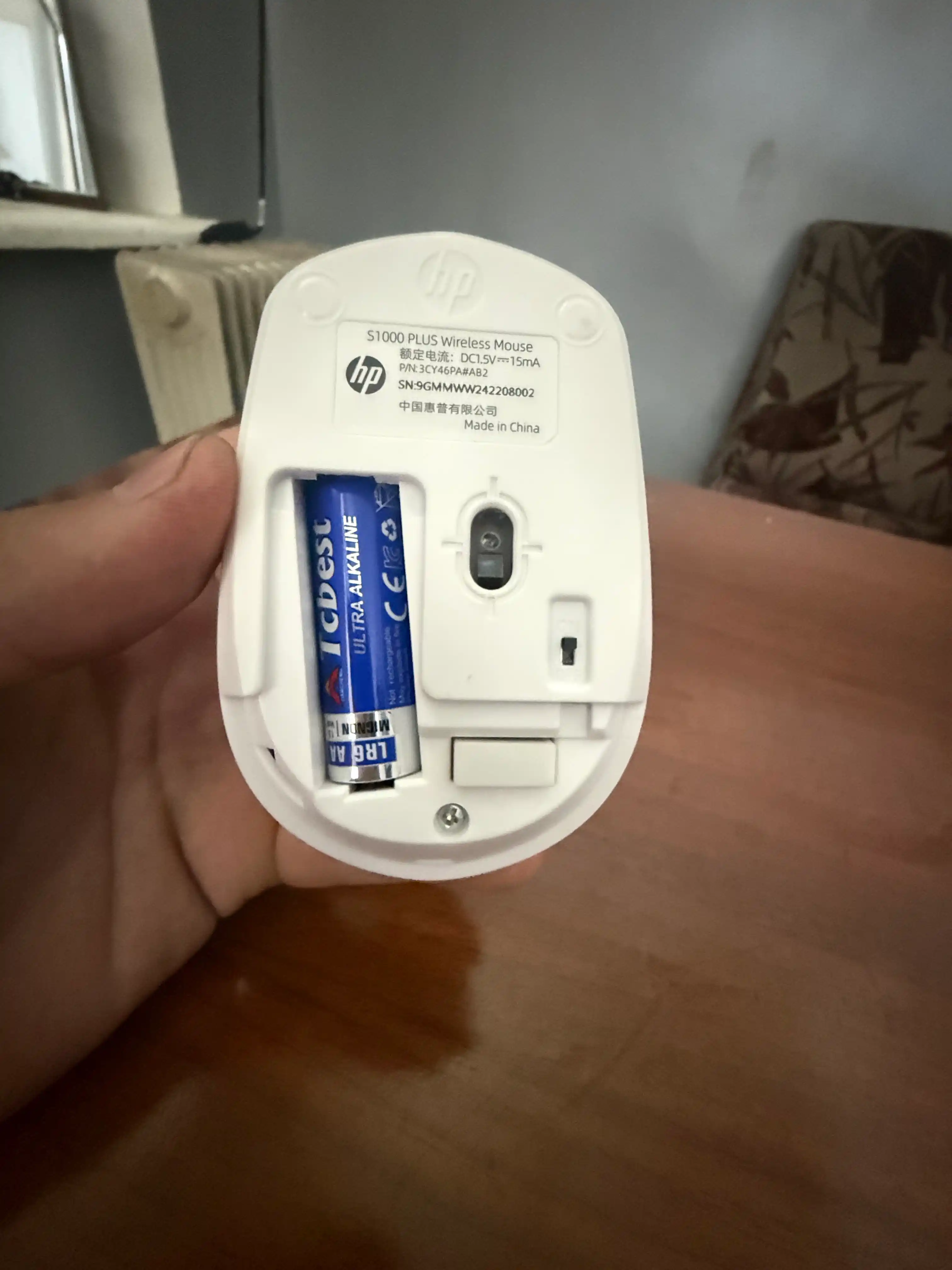 2.4G qo‘llab-quvvatlovchi HP S1000 PLUS simsiz va shovqinsiz sichqonchasi