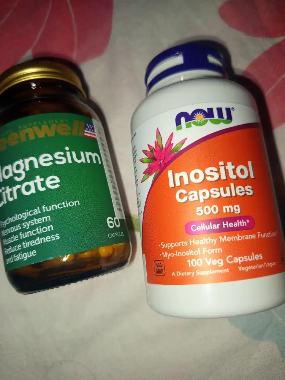 NOW Foods, Inositol, 500 mg, 100 ta o‘simlik kapsulasi