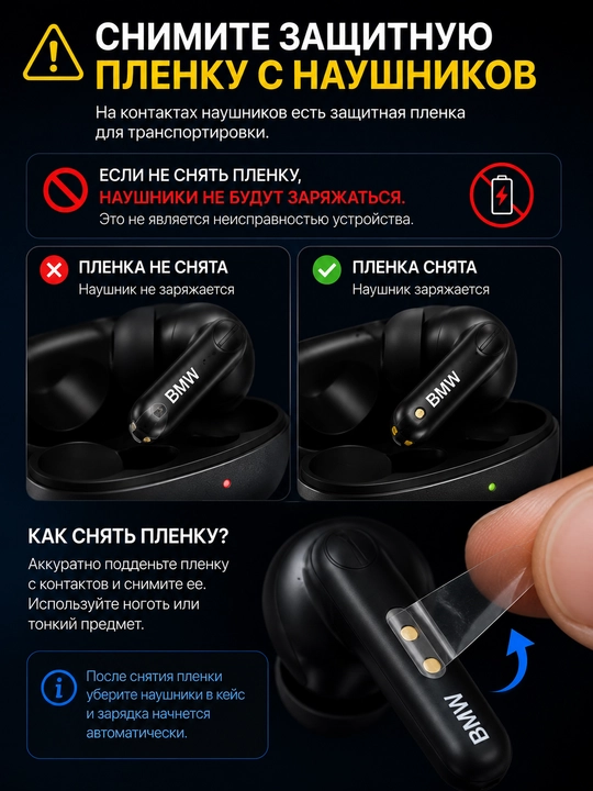 Simsiz quloqchinlar BMW M TWS, Bluetooth 5.4, HD qo‘ng‘iroqlar, sensorli boshqaruv