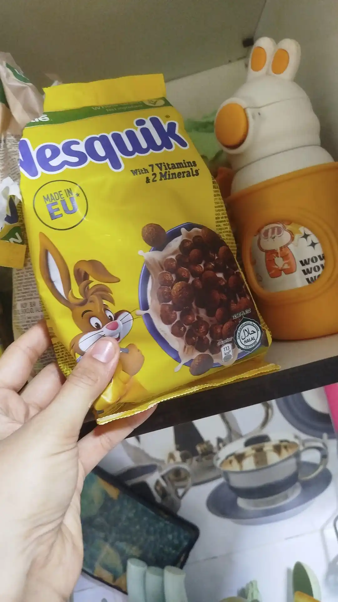 NESQUIK. Tayyor shokoladli nonushta, vitaminlar va minerallar bilan boyitilgan, 125 gr