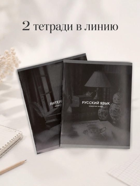 A5 formatda fan daftarlar to‘plami, 48 bet, katak va chiziqli, 10-12 dona, qo‘llanma bilan