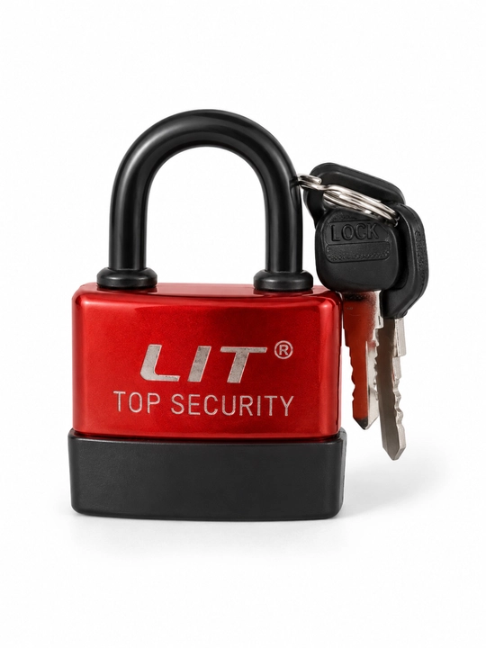 Замок навесной с ключом дверной, замок безопасности TOP SECURITY LIT