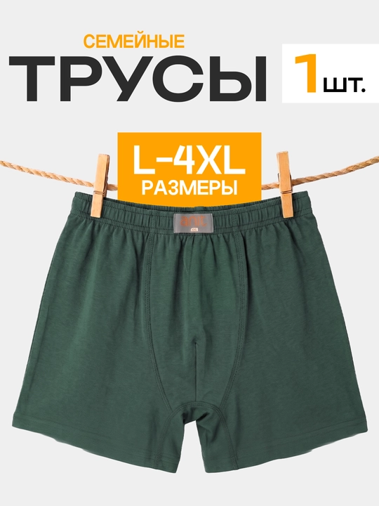 Erkaklar oilaviy ichki kiyimi, 100% paxta, yumshoq, kundalik - 