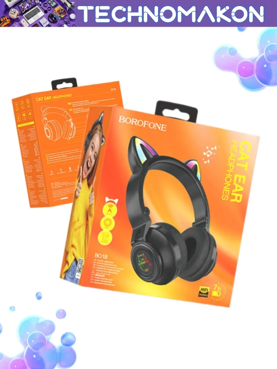 Quloqchali simsiz quloqchinlar Borofone BO18 Cat Ear