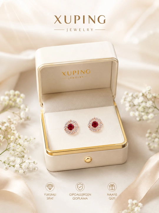 Xuping Jewelry brendining zamonaviy va nafis ziraklari