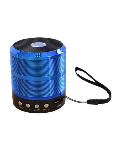 WS-887 Bluetooth Kolonka Simsiz Karnay FM Radio USB TF AUX Portativ Dinamik Qora