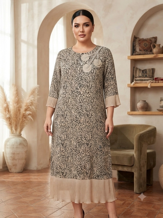 Ayollar uchun "Chashma" uslubidagi nafis ko'ylak - 