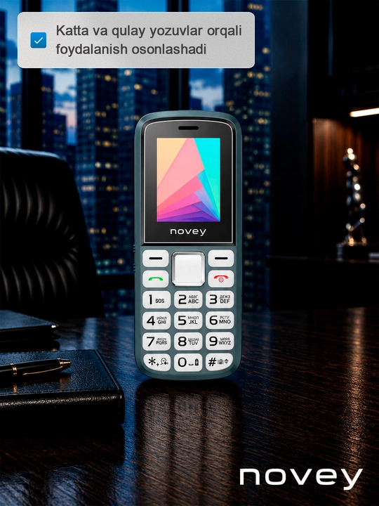 Tugmali telefon NOVEY 106