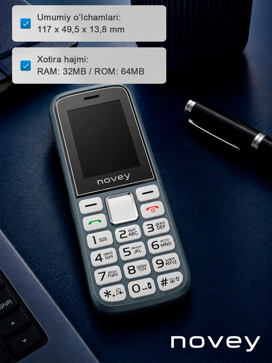 Tugmali telefon NOVEY 106