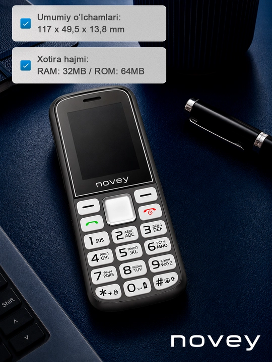 Tugmali telefon NOVEY 106
