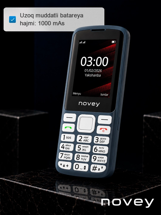Knopkali telefon Novey 200