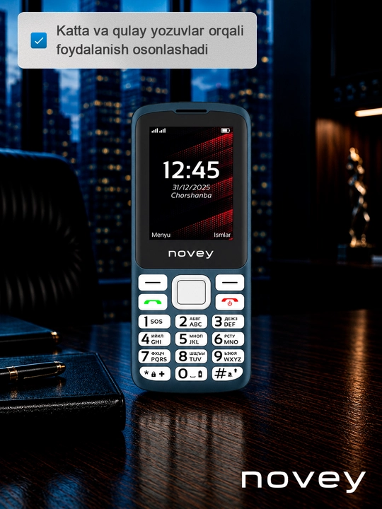 Knopkali telefon Novey 200