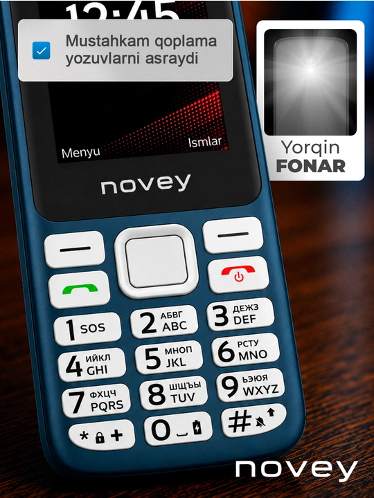 Knopkali telefon Novey 200