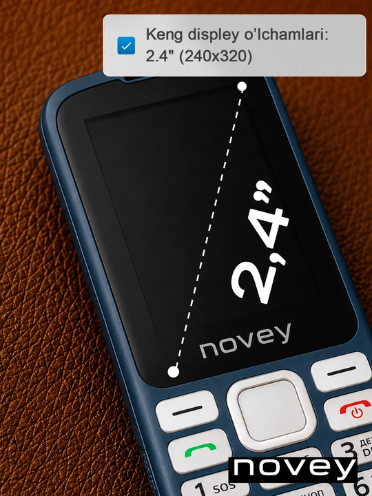Knopkali telefon Novey 200