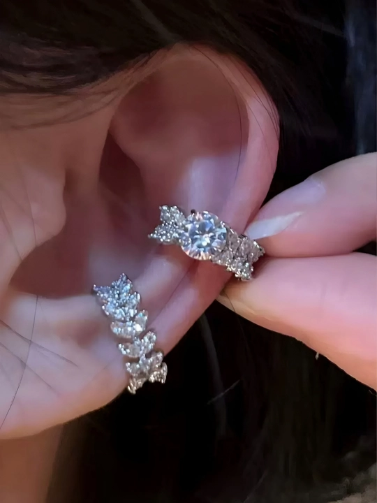 Серьги каффы, ассиметричные серьги