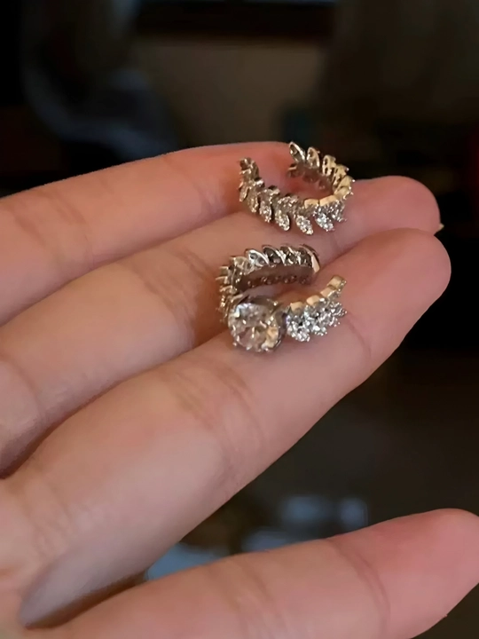 Серьги каффы, ассиметричные серьги