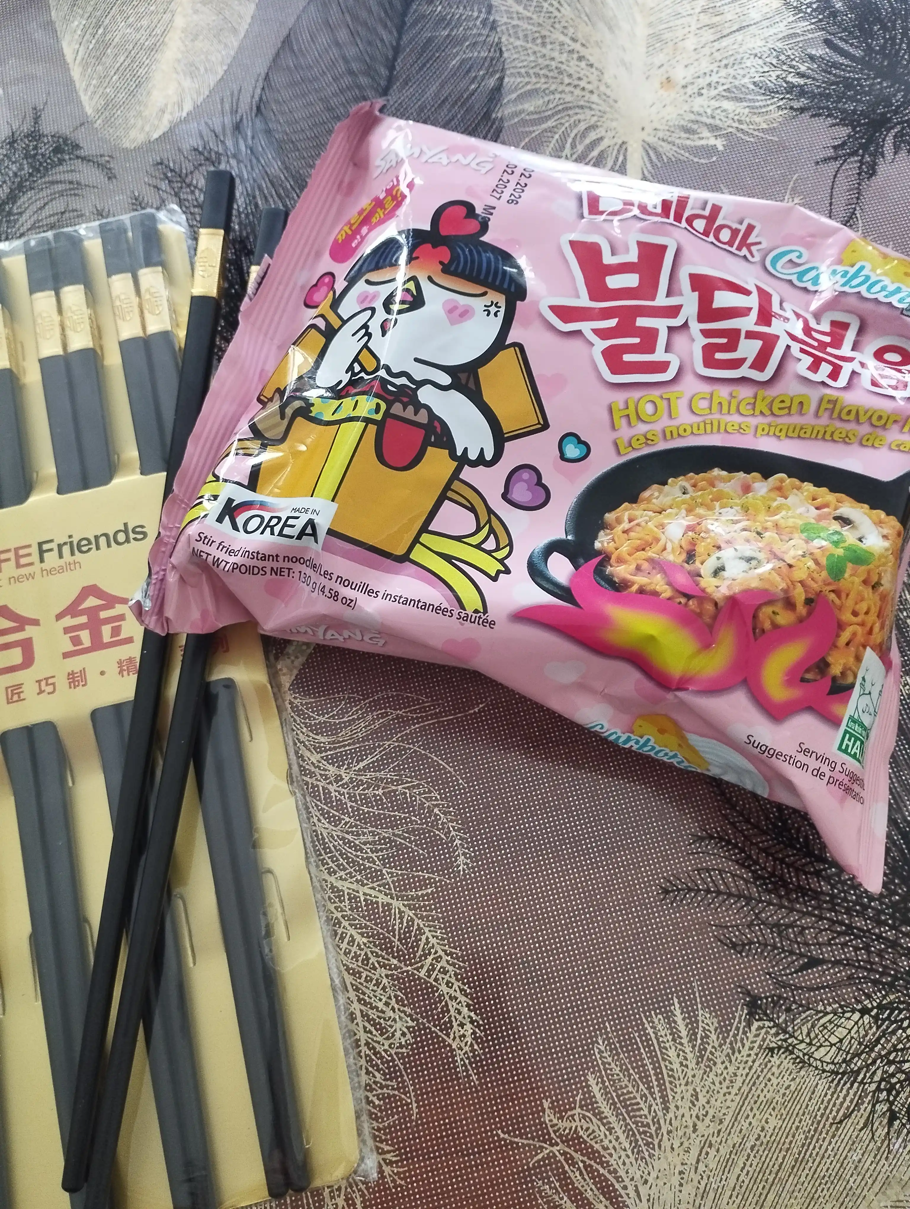 Лапша быстрого приготовления Samyang Cup Buldak Carbonara, 80 гр