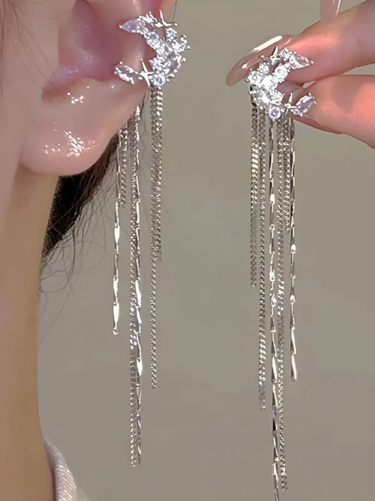 Серьги каффы, ассиметричные серьги