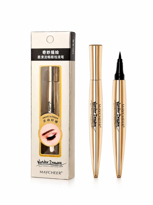 Подводка для глаз Maycheer, водостойкая, точная линия, черный eyeliner