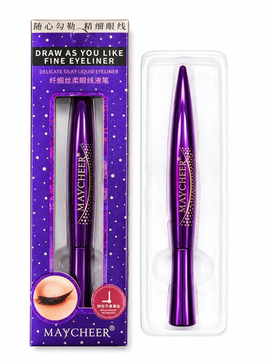 Подводка для глаз Maycheer, водостойкая, точная линия, черный eyeliner